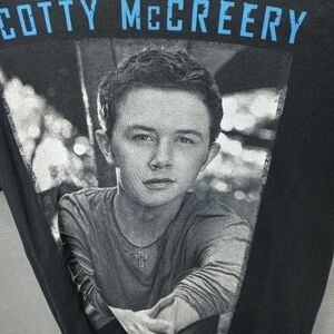 Mens 2012 Scotty McCreery Tour T Shirt American Idol women's Size Medium M Black